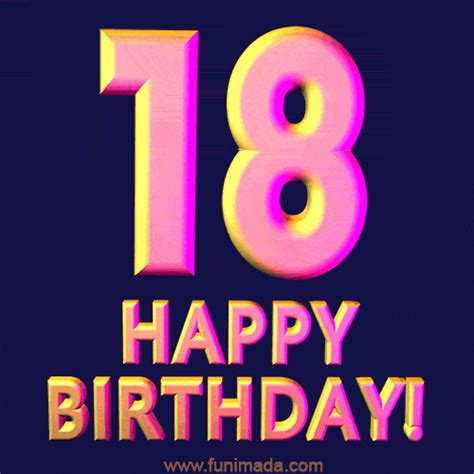 happy 18th birthday gif|18th Birthday gifs